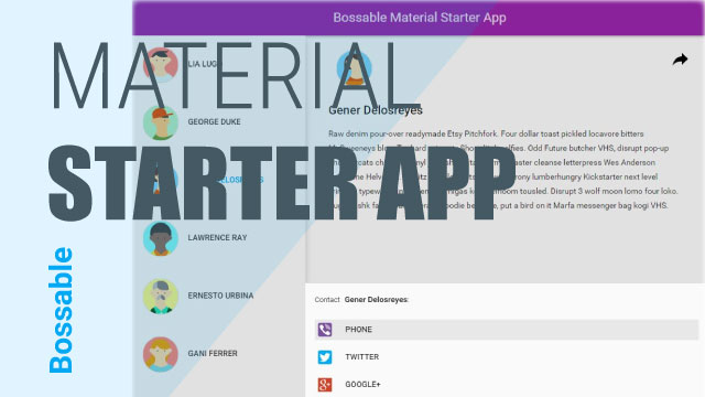 AngularJS Material Starter App in the Mean Stack
