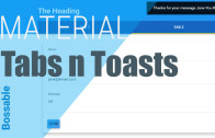 AngularJS Material Design Tabs, Forms & Toasts