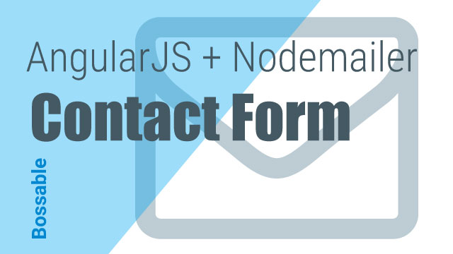 AngularJS + Nodemailer Contact Form